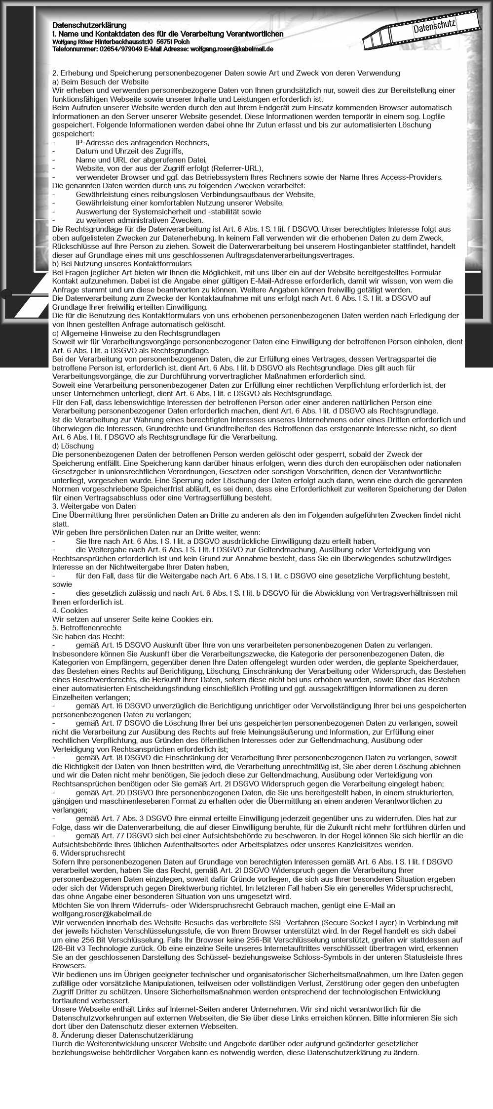 Datenschutz